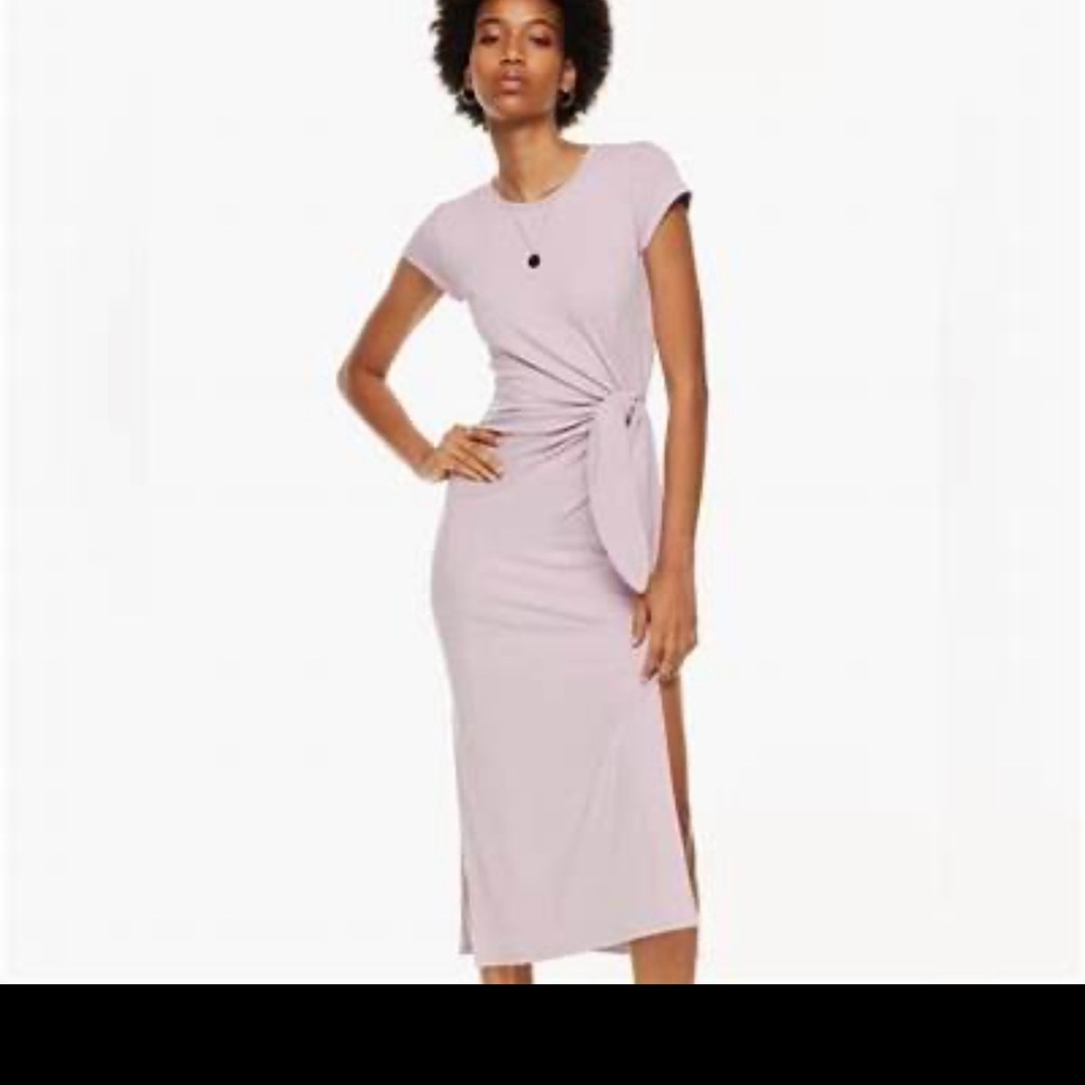Aritzia Babaton Lavender Knot Dress